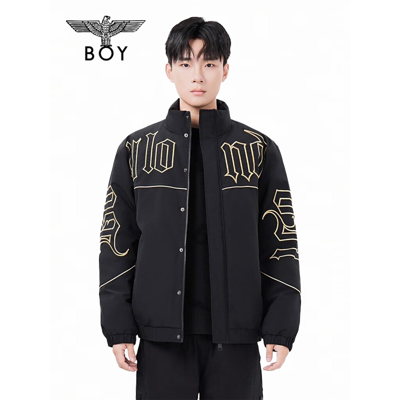 BOY LONDON2025短款男士羽绒新款外套冬季拉链运动外套90绒N28040