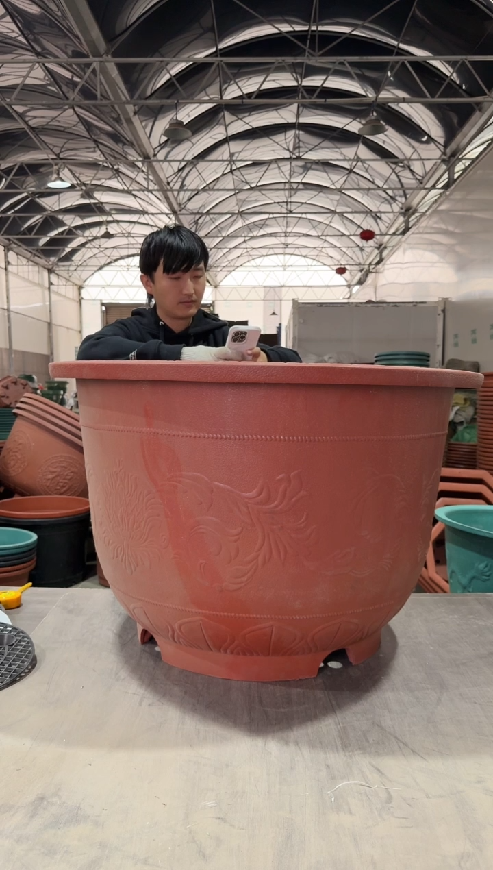 【闪购商品】复合1米红色欧花2个 圆盆