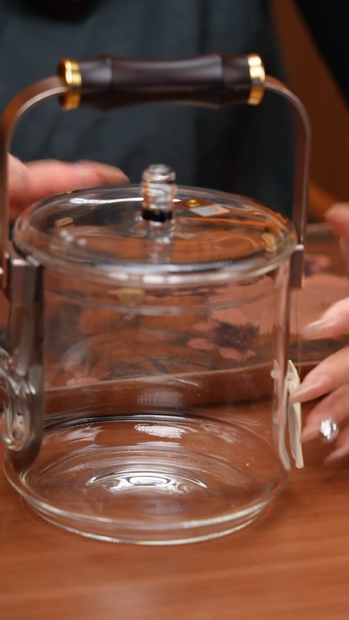 【闪购商品】禾器/透明君若壶/滤片款/紫光檀把