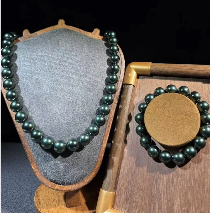 【备】芒寒色正珠珠项链手链套装多样性发货