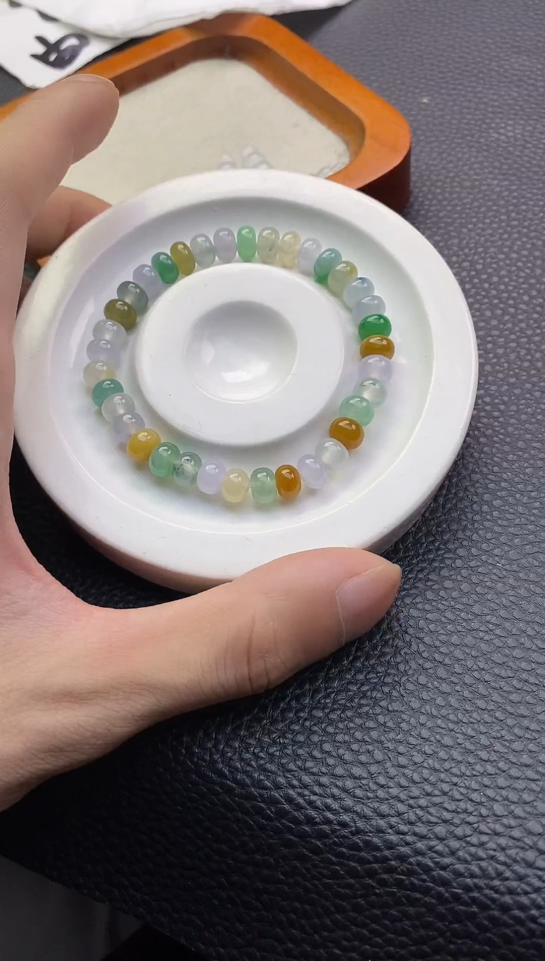 未镶嵌手串翡翠91天然A货翡翠