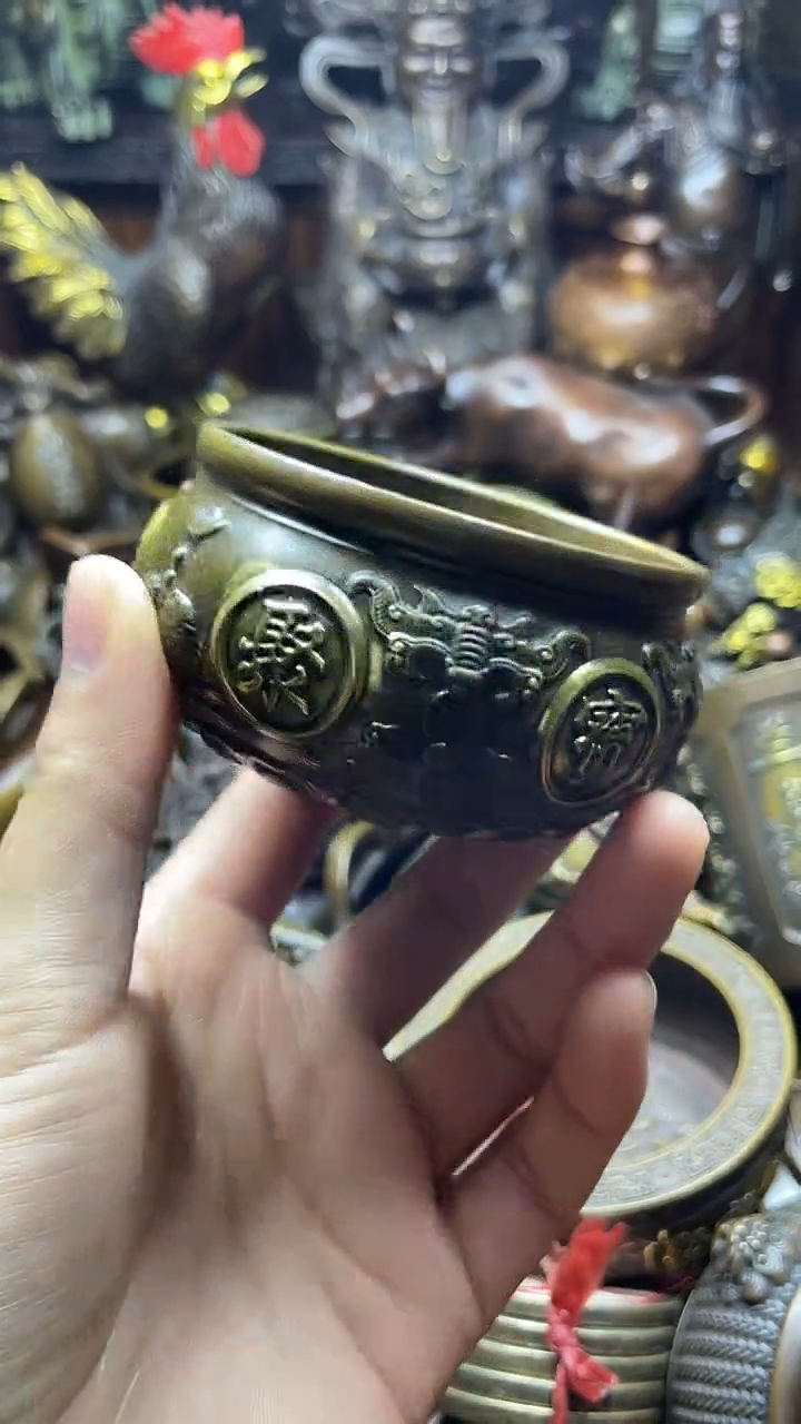 闪购链接，点击下单，有运费险，铜摆件