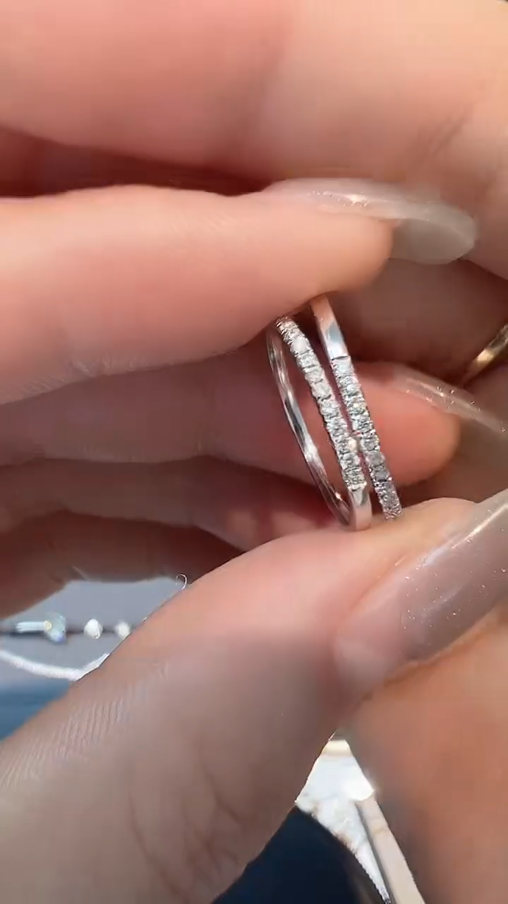 【闪购商品】钻石戒指/指环18K金镶嵌多样性发一