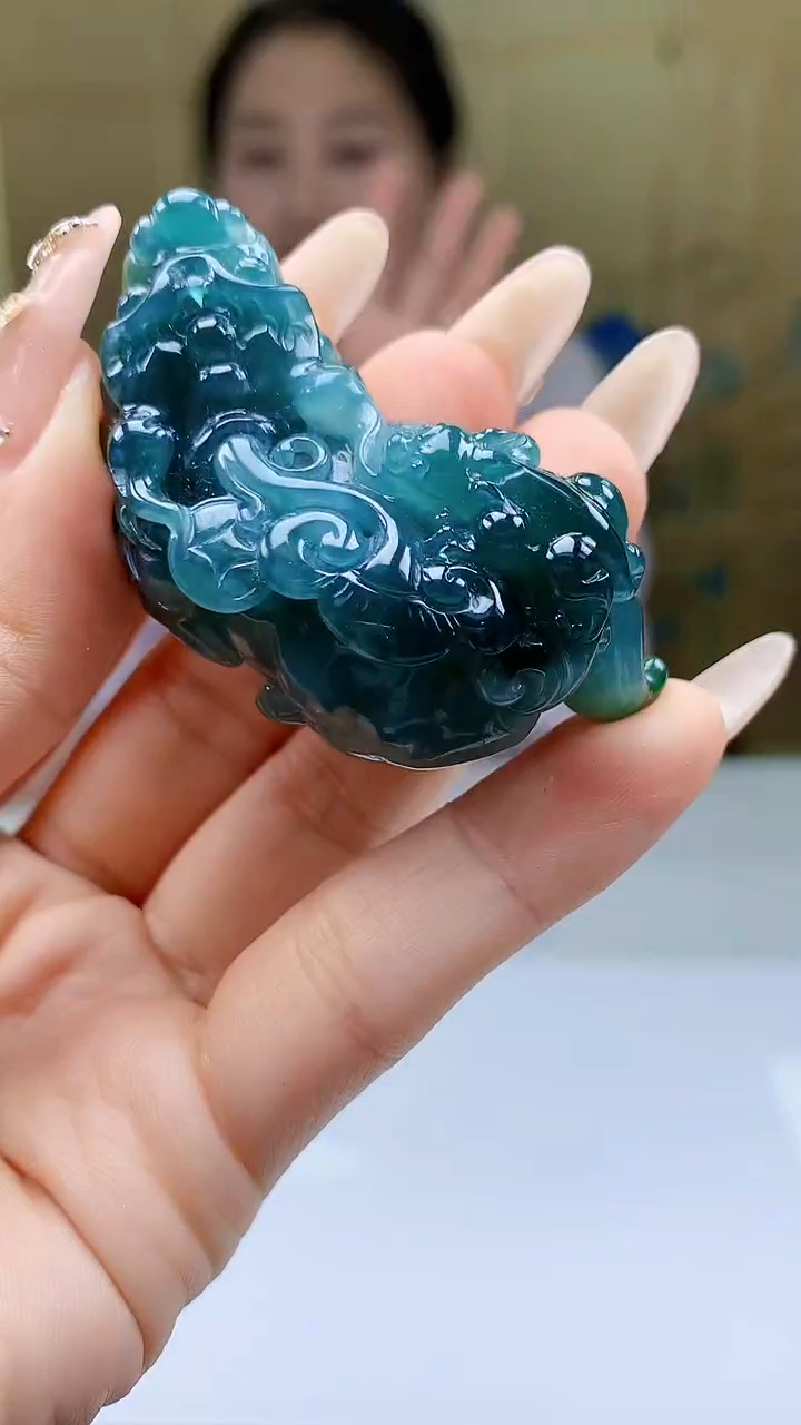 【闪购商品】定制翡翠未镶嵌4902ty-毛货挂件161