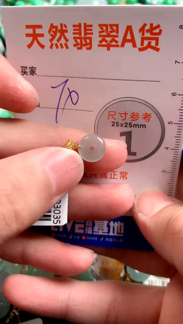 【闪购商品】翡翠颈饰18K金镶嵌14008648