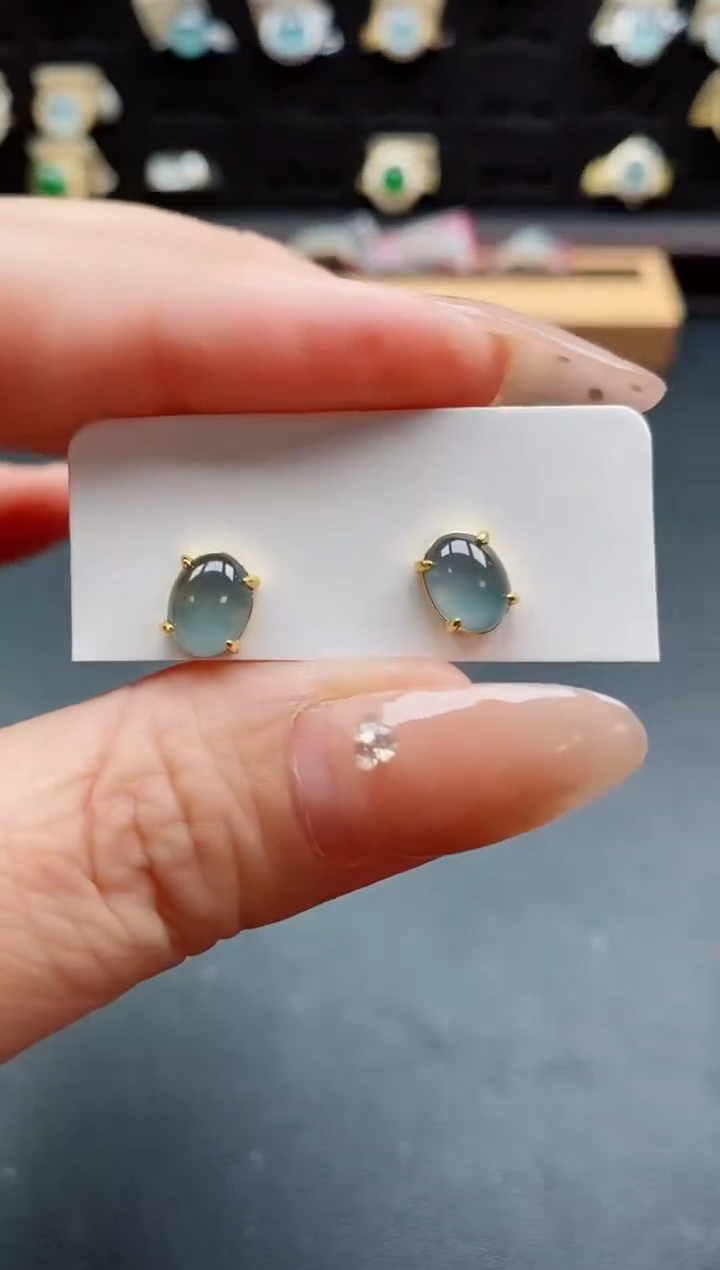 银S925镶嵌戒指翡翠1