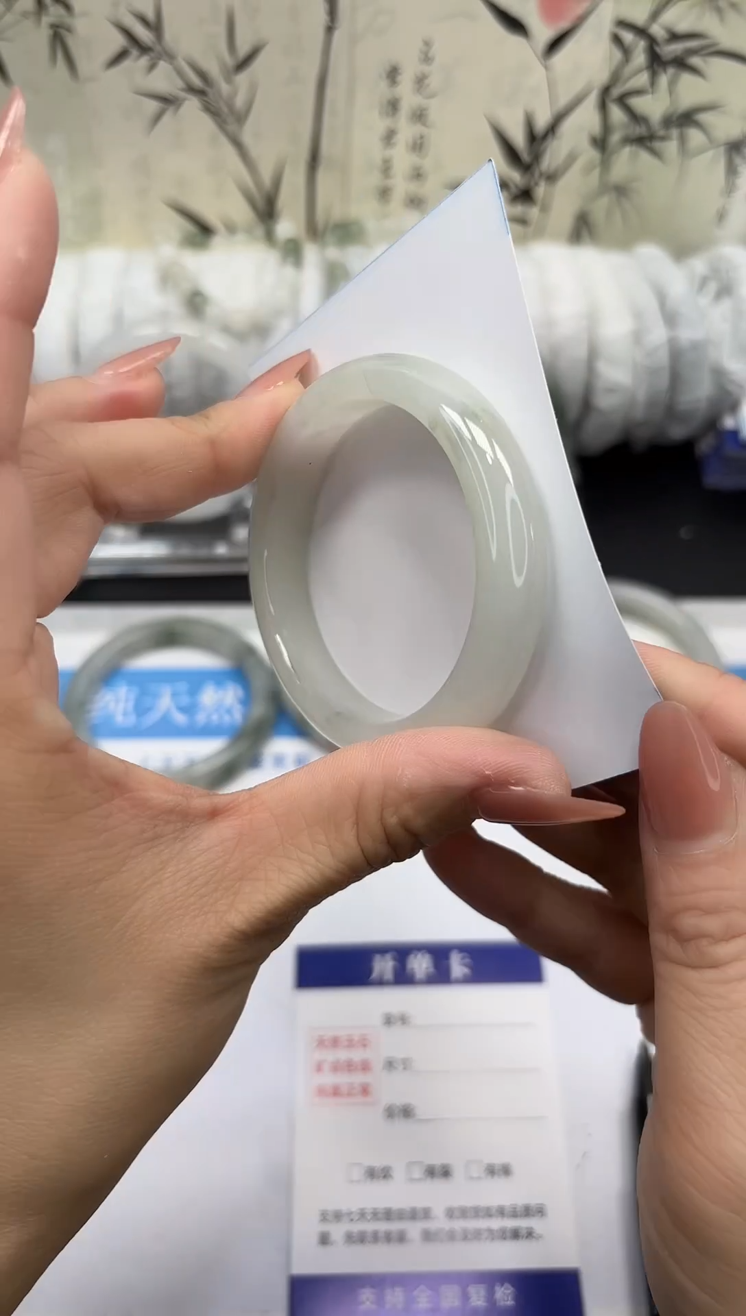 未镶嵌手镯石英质玉A87-50/51/52