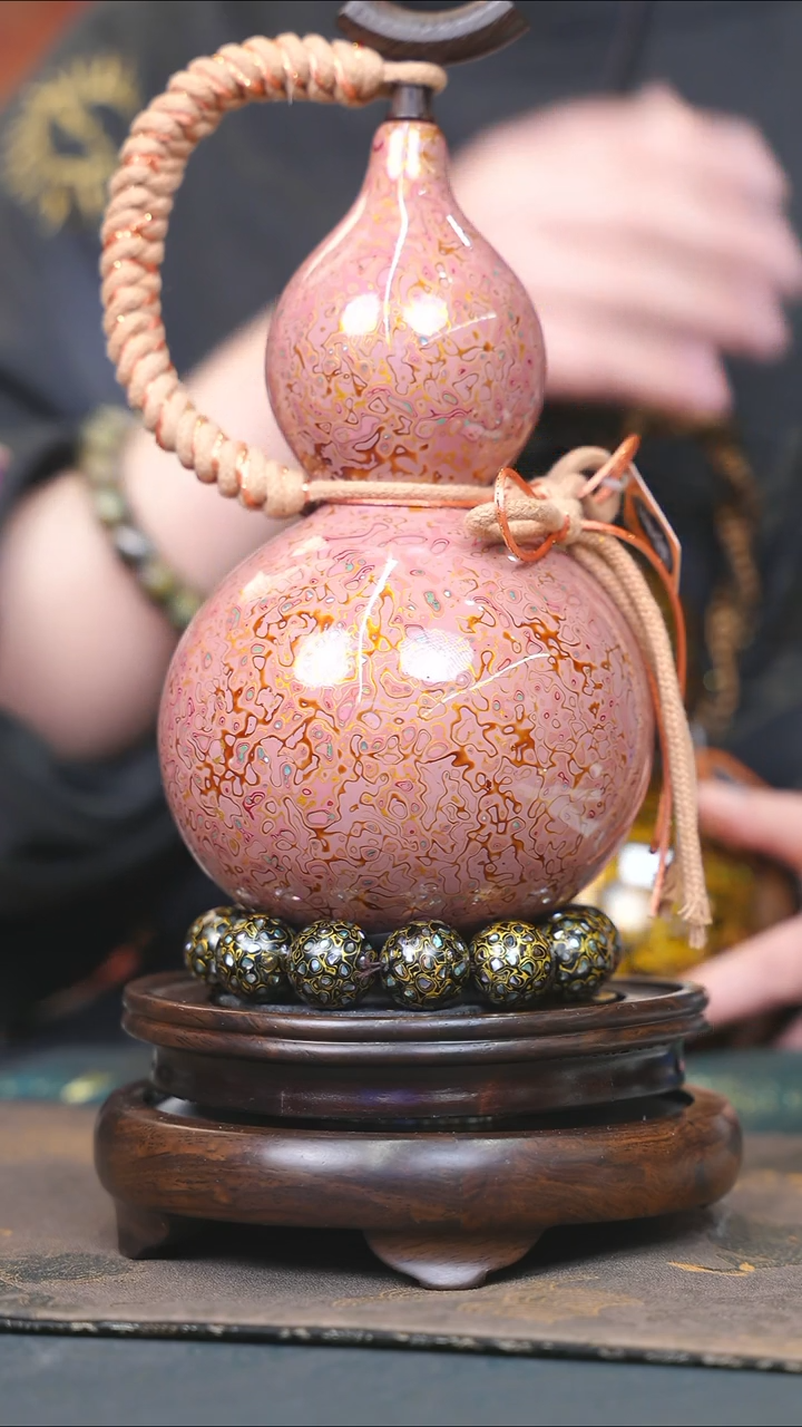 【闪购商品】YG219大漆酒葫芦不包手串及旋转底座