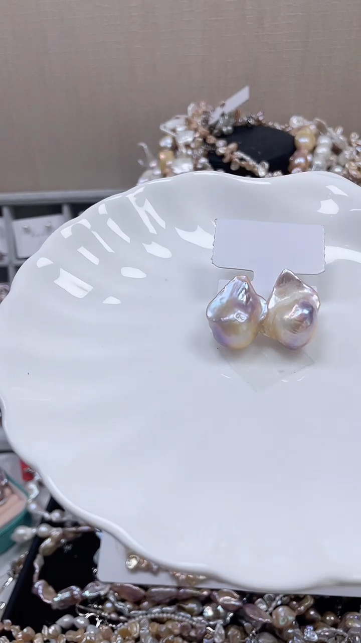 未镶嵌耳饰淡水珍珠【纯恬饰品】