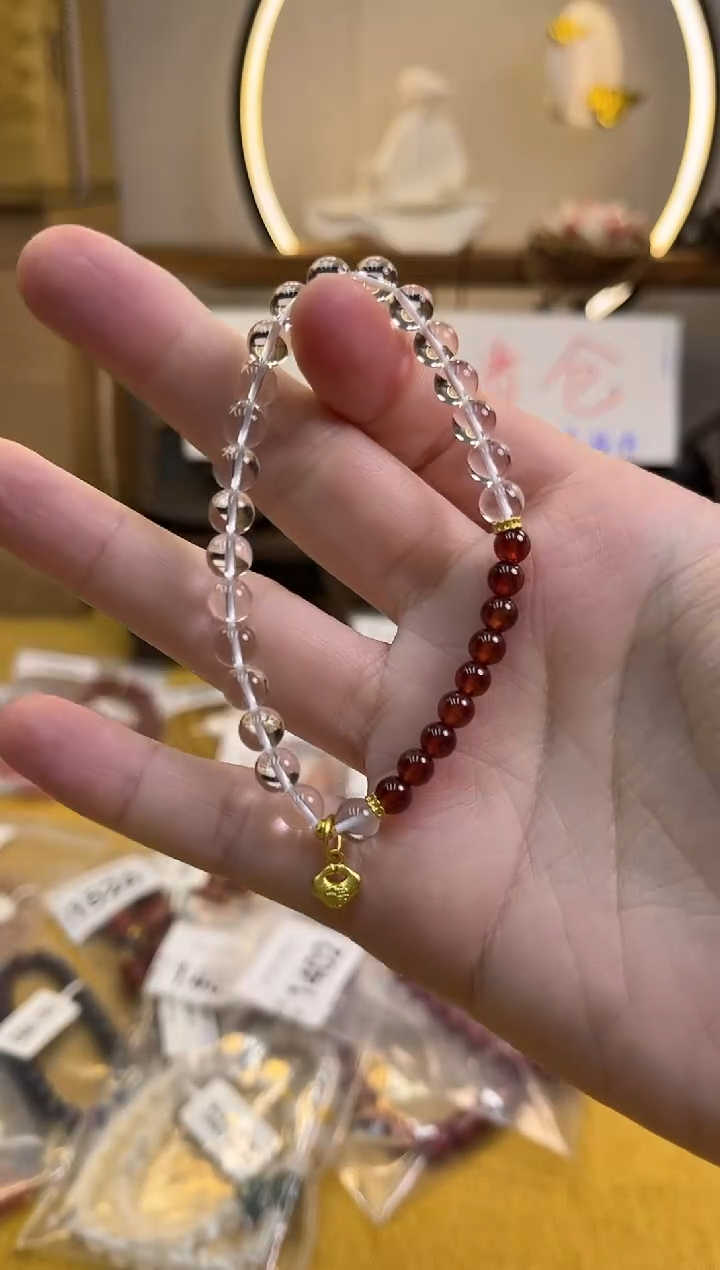 未镶嵌手链水晶货号1524