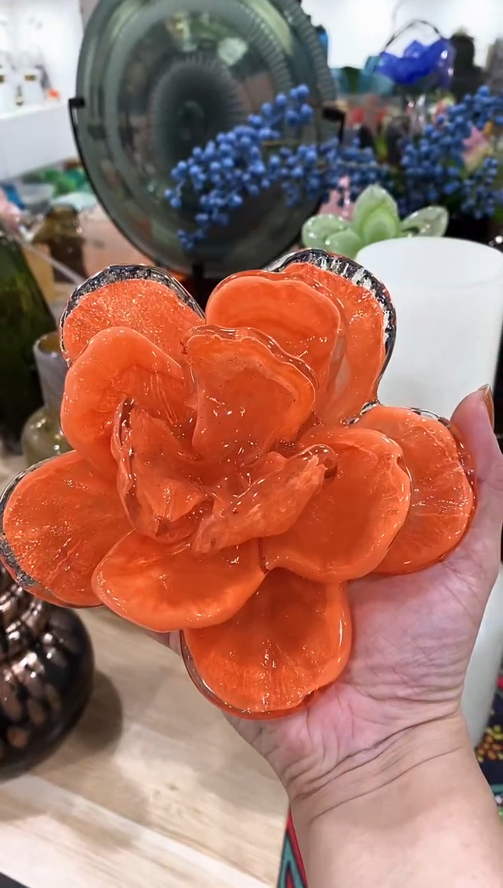 慕忆家手作琉璃花瓶瑕疵