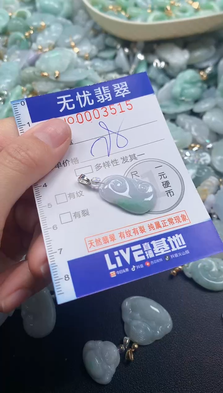 颈饰未镶嵌翡翠3515