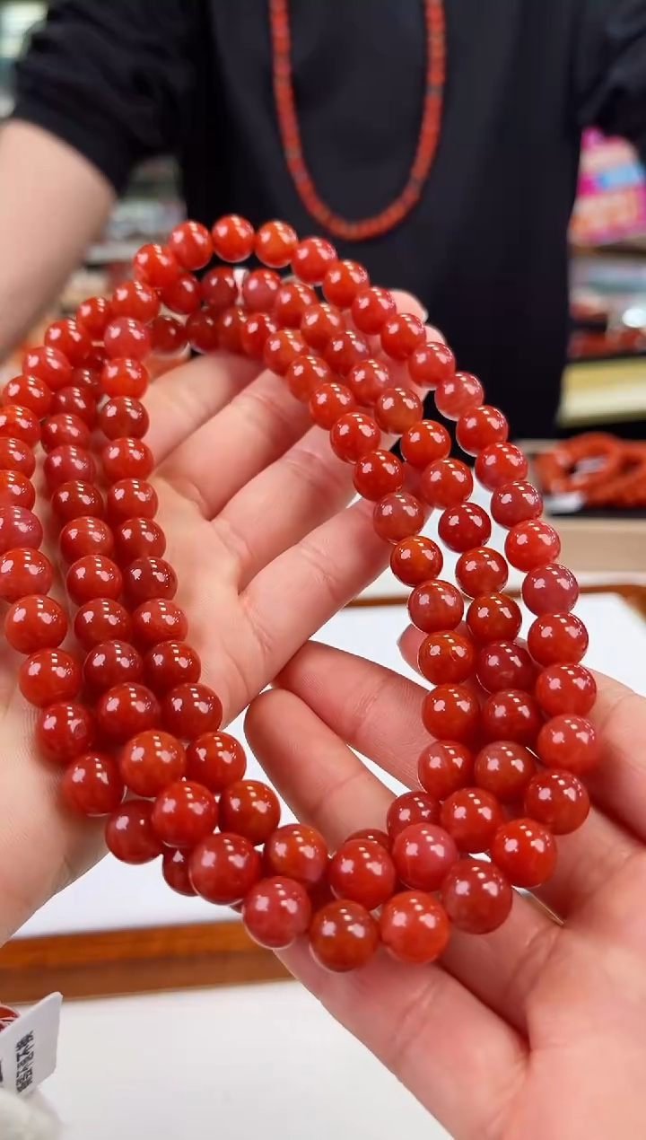【闪购商品】南红玛瑙瓦西多圈9+未镶嵌一个/条