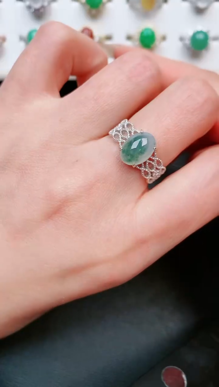 【闪购商品】翡翠戒指银S925镶嵌......