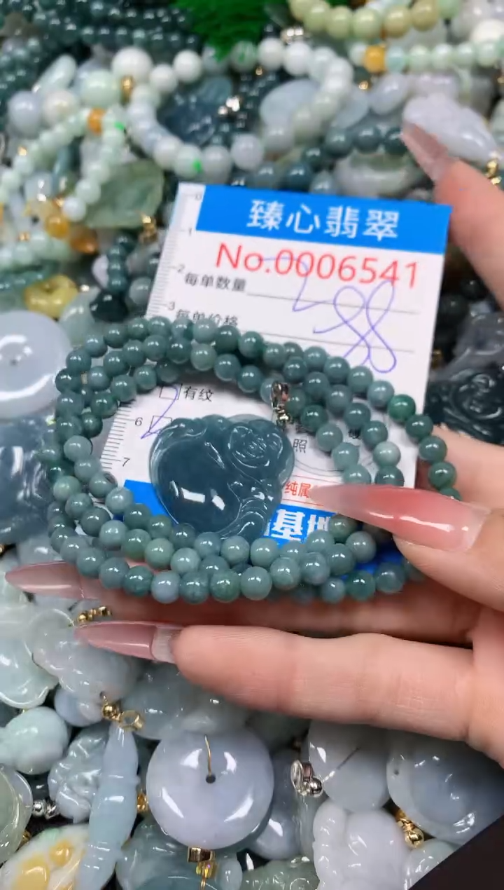 【闪购商品】翡翠颈饰未镶嵌含绳0006541