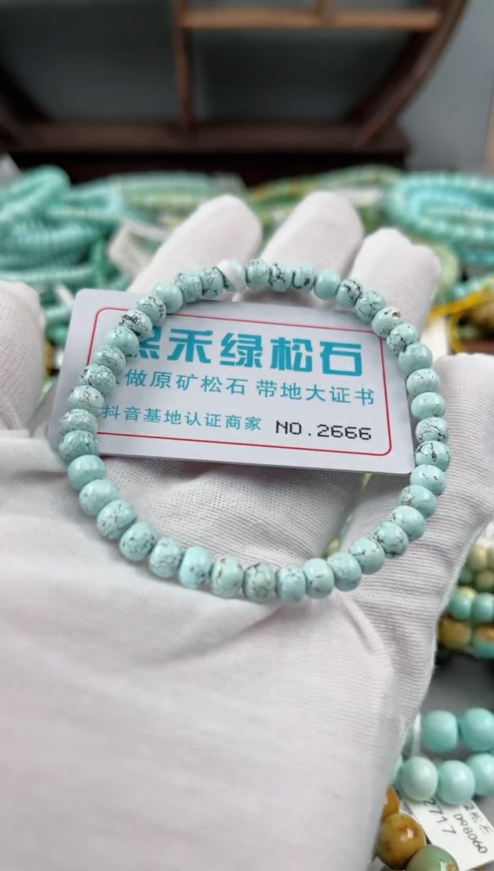 未镶嵌绿松石松石2666