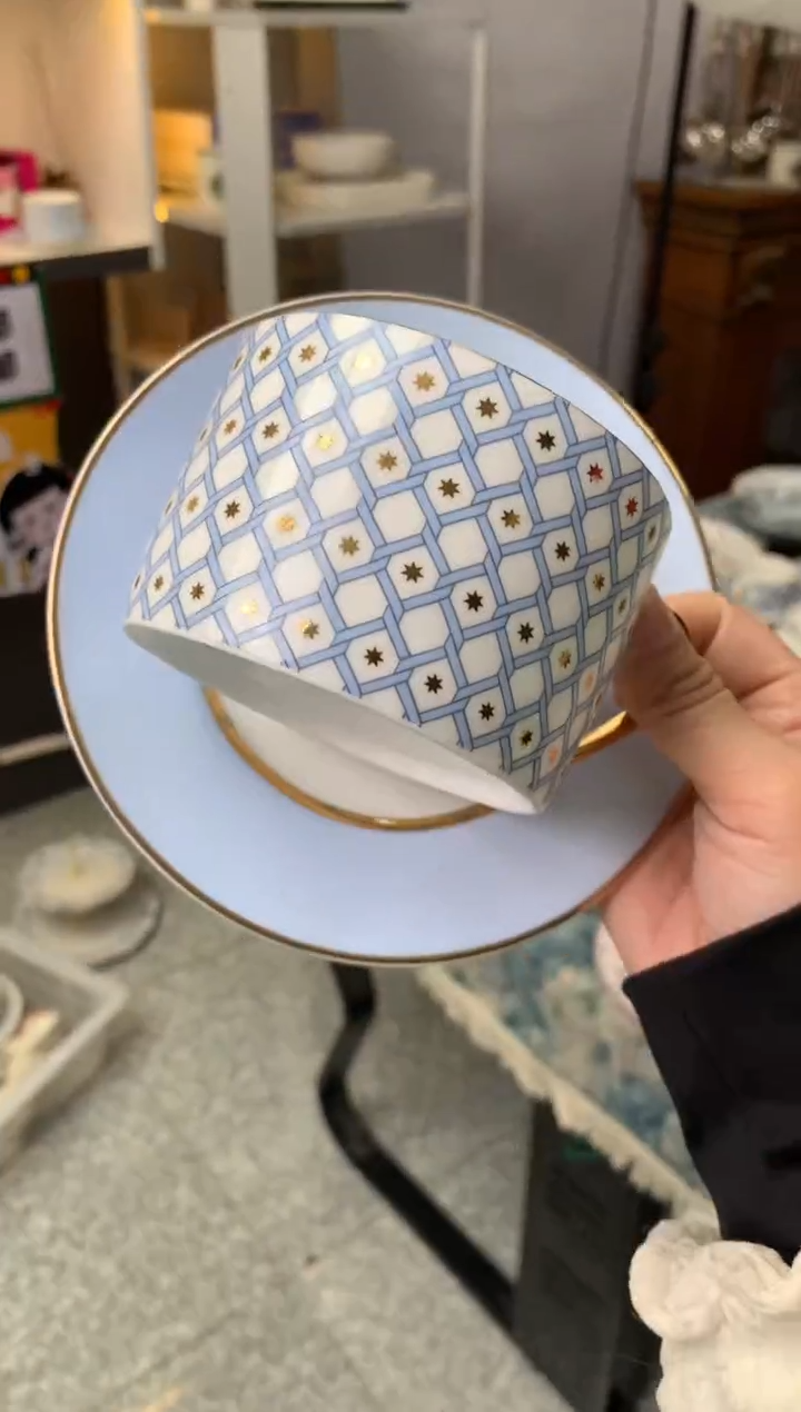 【闪购商品】瓷片陶瓷原单CC958餐具两杯两碟