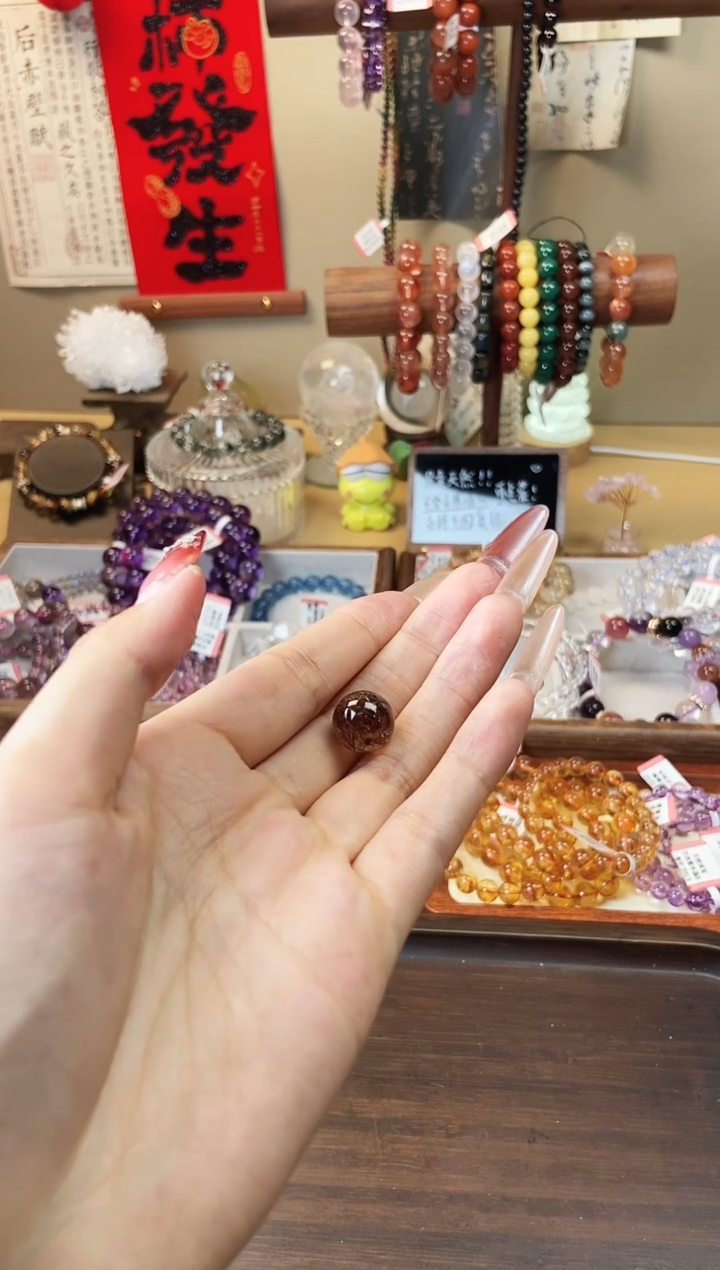 【闪购商品】水晶单珠未镶嵌c01 黑金超单珠13.5mm