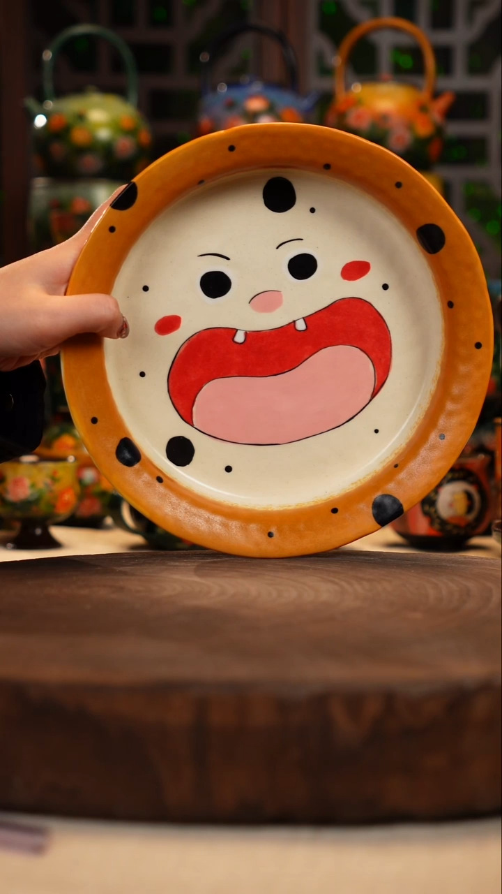 陶瓷油画手绘釉下彩