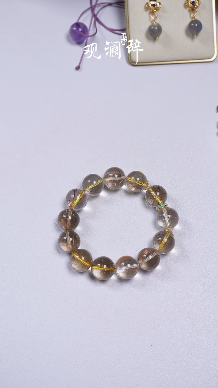 【闪购商品】发晶手链银S925镶嵌发晶手链