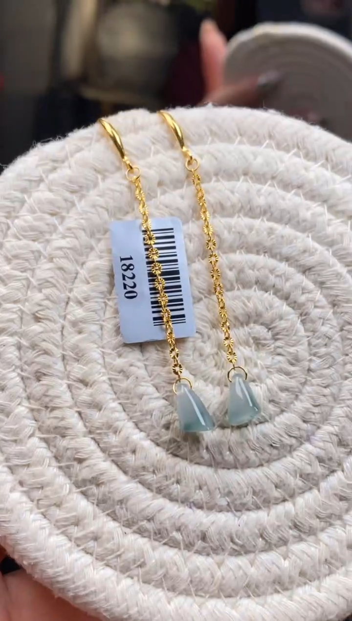 颈饰银S925镶嵌翡翠 净货18220