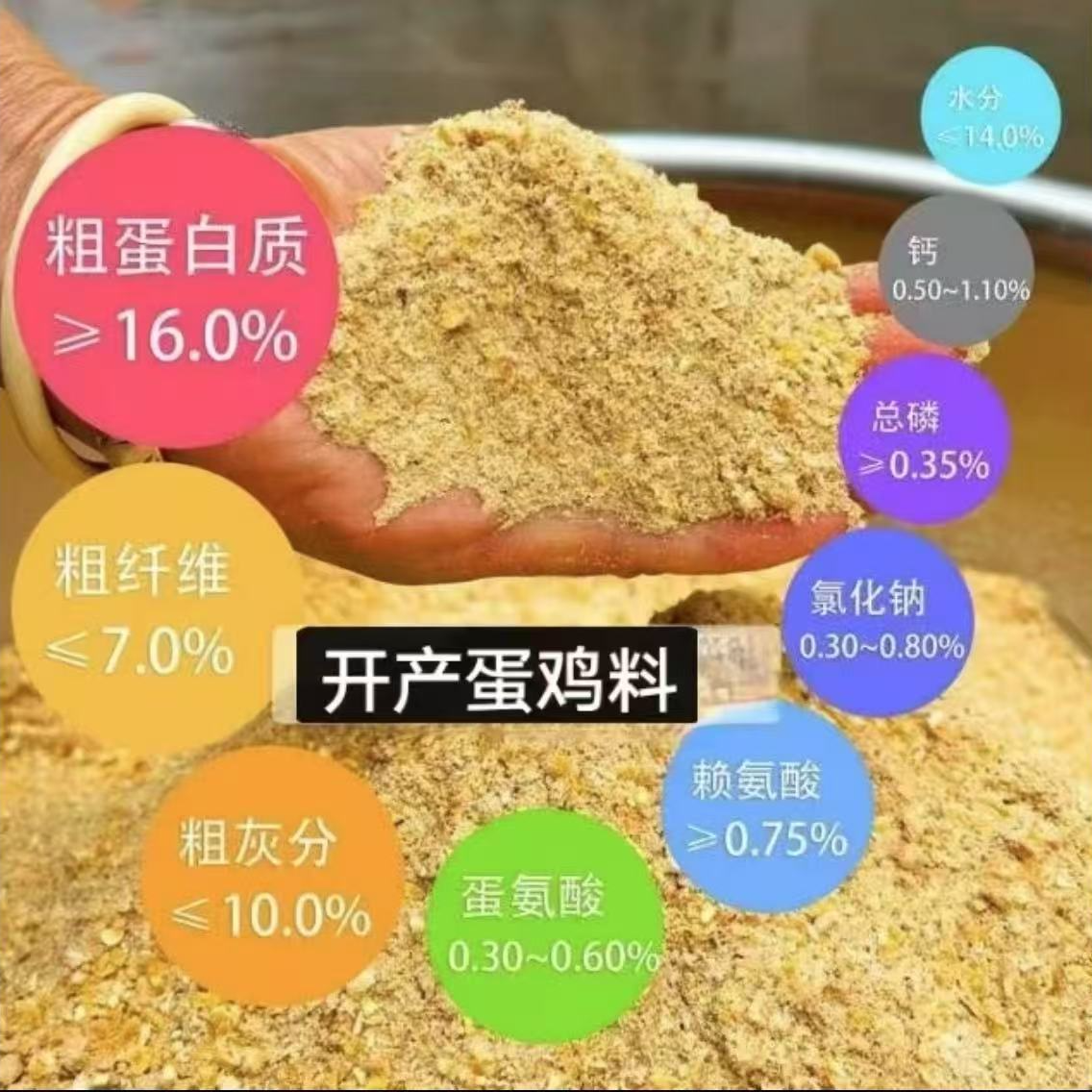 开产蛋鸡料天然谷物玉米面混合料饲料纯粮食营养均衡