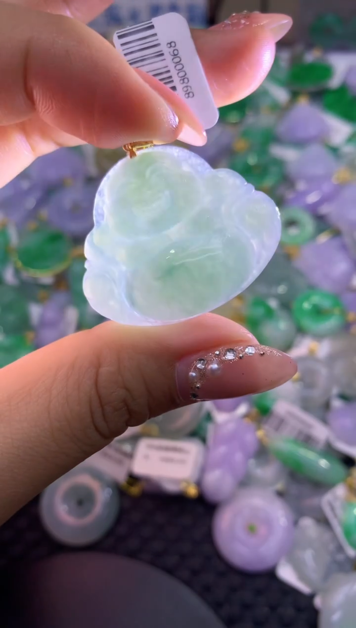 颈饰未镶嵌翡翠天然缅甸A货翡翠