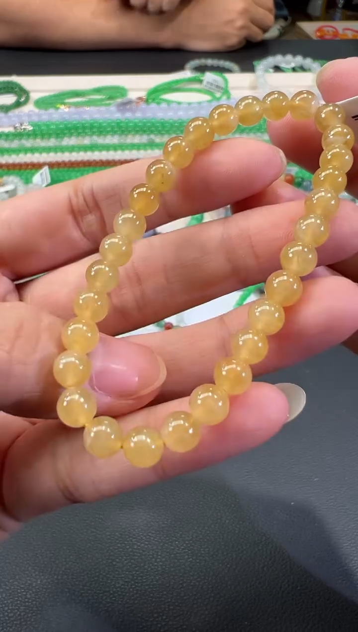 未镶嵌手串翡翠B104|3980