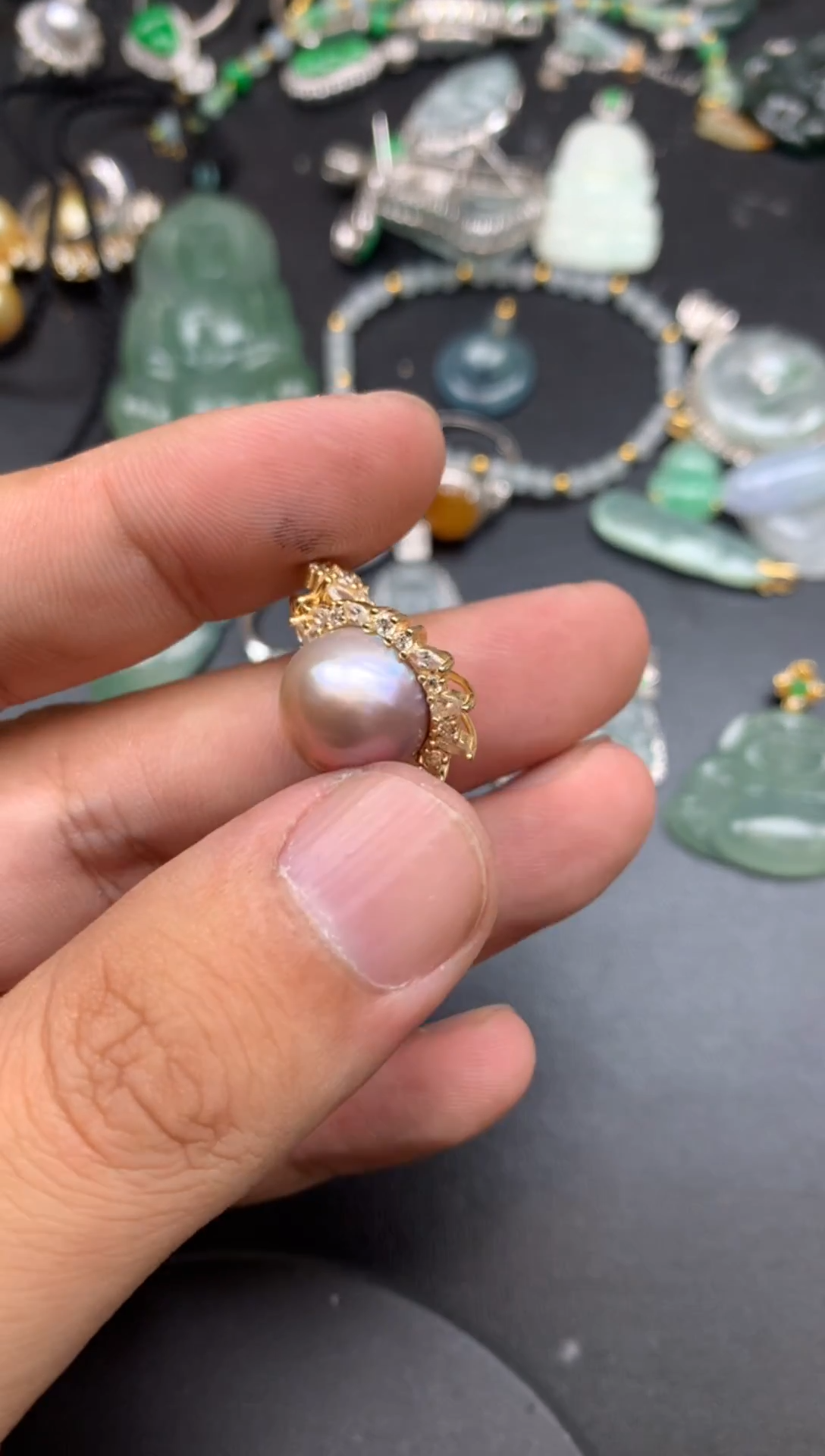 颈饰银S925镶嵌海水珍珠慕**依艾希寄售不退不换