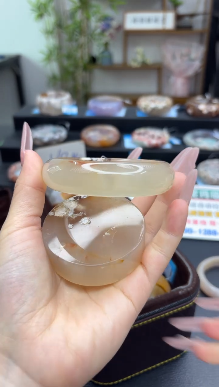 【闪购商品】石英质玉手镯未镶嵌C30.(圈赠送镯心)6