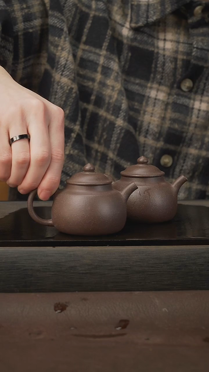 茶壶紫砂大*哥侍茗，天青，全手工，110cc