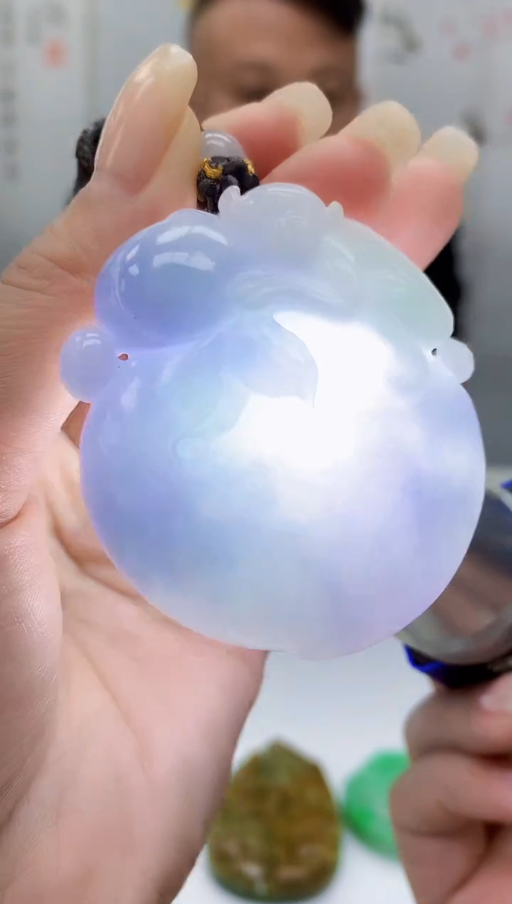 【闪购商品】定制翡翠未镶嵌4969lr-毛货挂件73