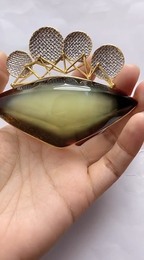 【闪购商品】琥珀裸石银S925镶嵌琥珀吊坠