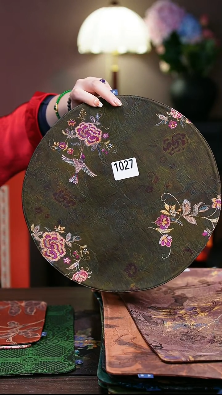 1027  圆形 牡丹33*33 