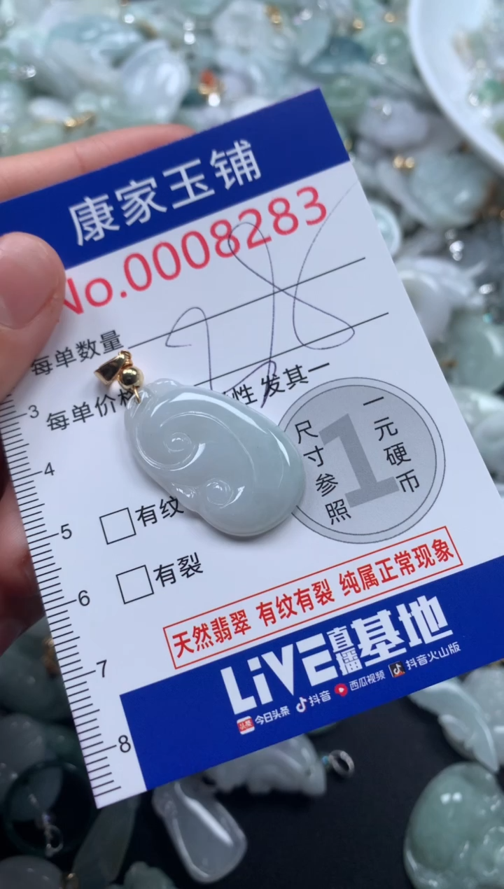 颈饰未镶嵌翡翠8283