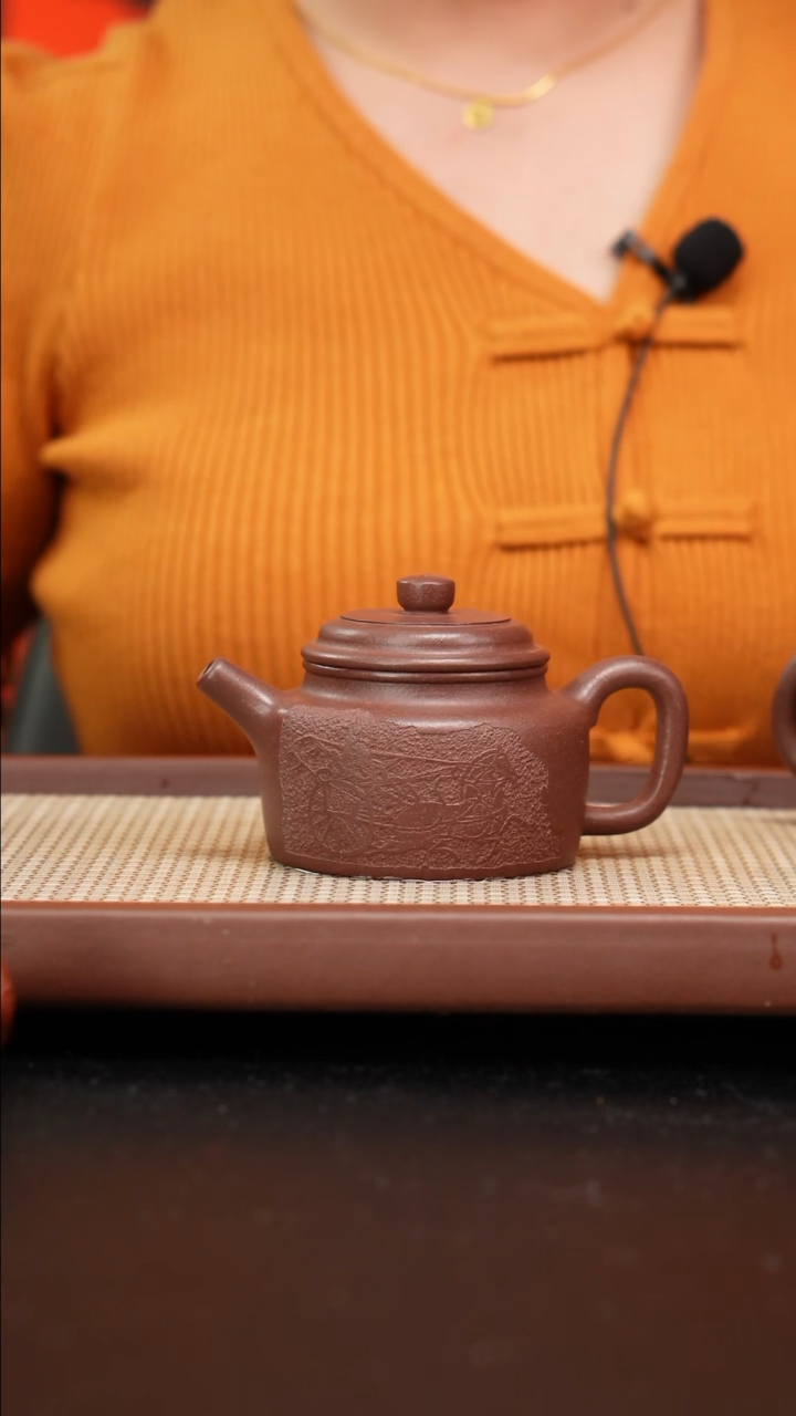 【闪购商品】紫砂茶壶全手工底曹清德钟刻绘220