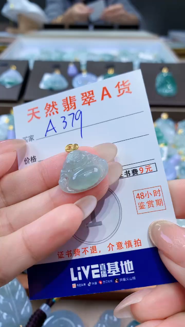 颈饰未镶嵌翡翠天然缅甸翡翠A货挂件 