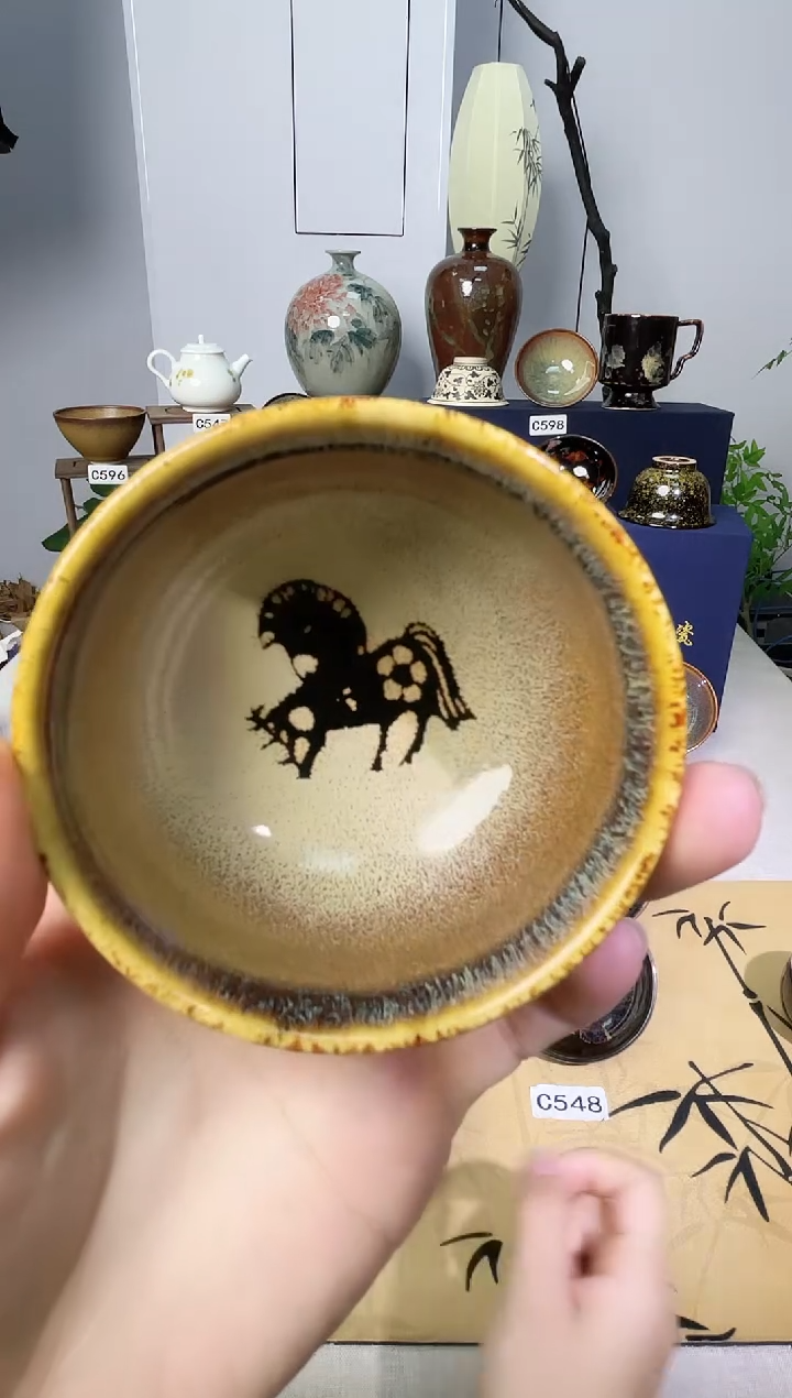 【特价生肖马】吉州窑单盏单杯单个品类