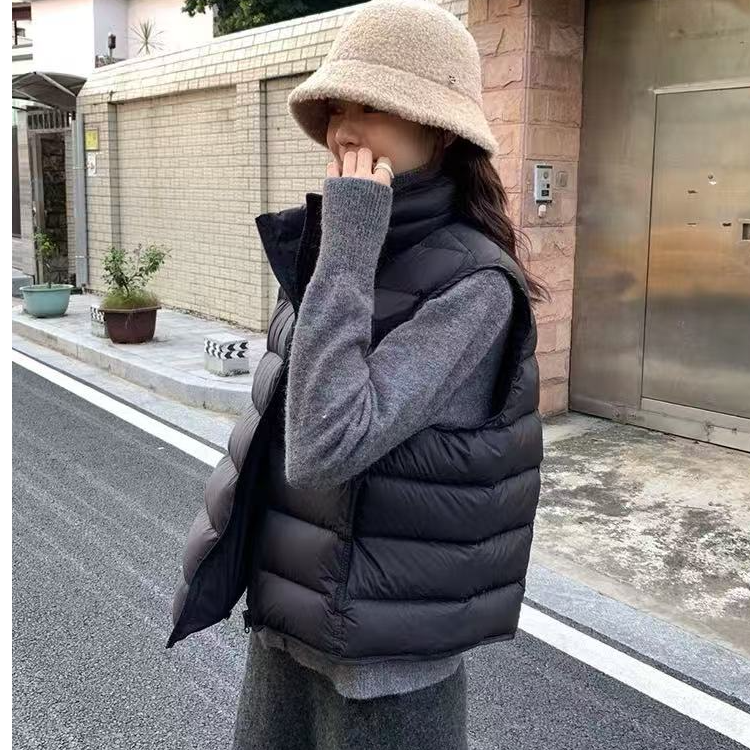 韩系排骨立领棉马甲XB X35