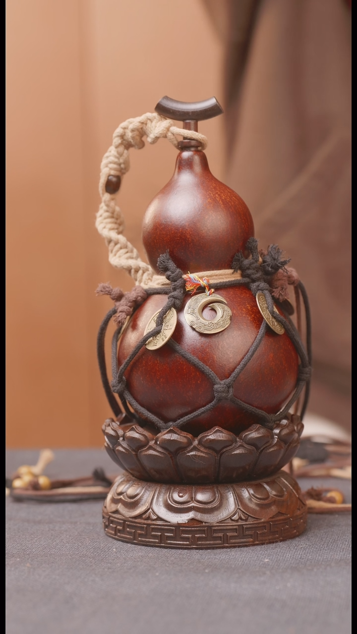 1994号链接精品大漆葫芦现货现发[一物一拍]不包含莲花底座