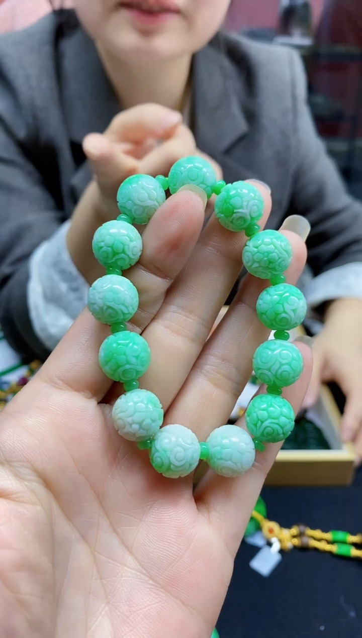 颈饰未镶嵌翡翠用****1翡翠手串