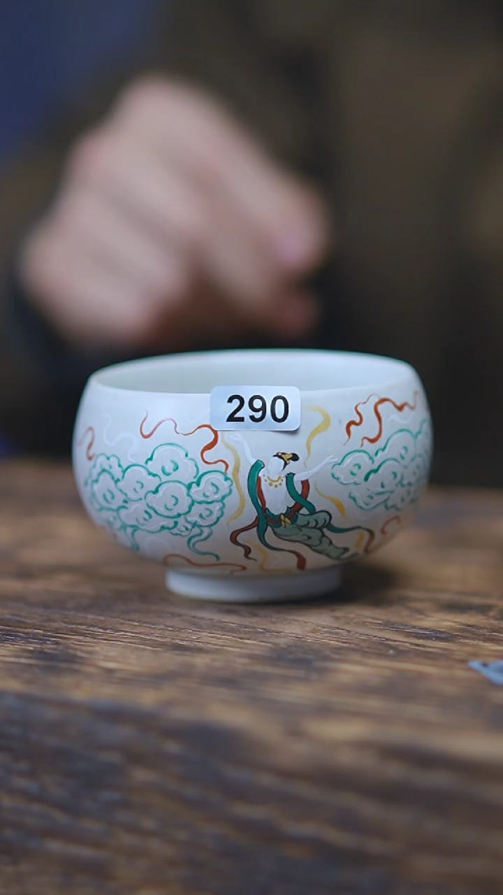 【闪购商品】290景德镇手绘飞天神女禅定