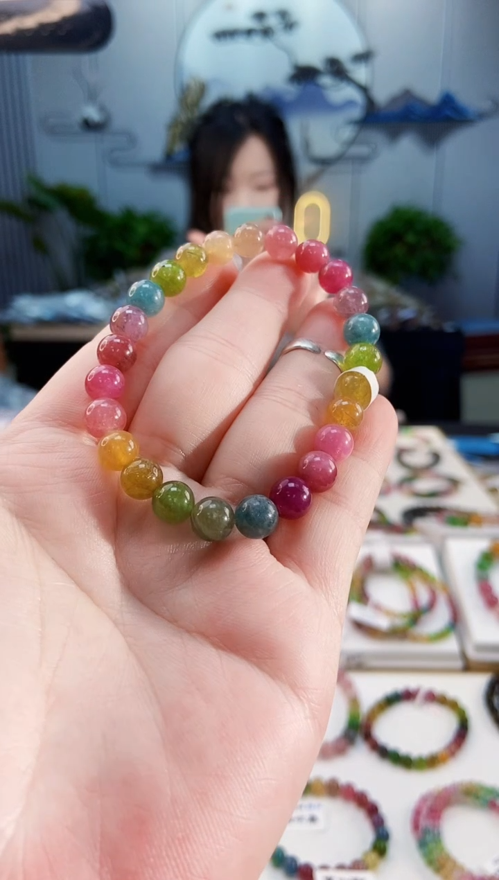 【闪购商品】碧玺手链未镶嵌G2316单圈颜色微差发1