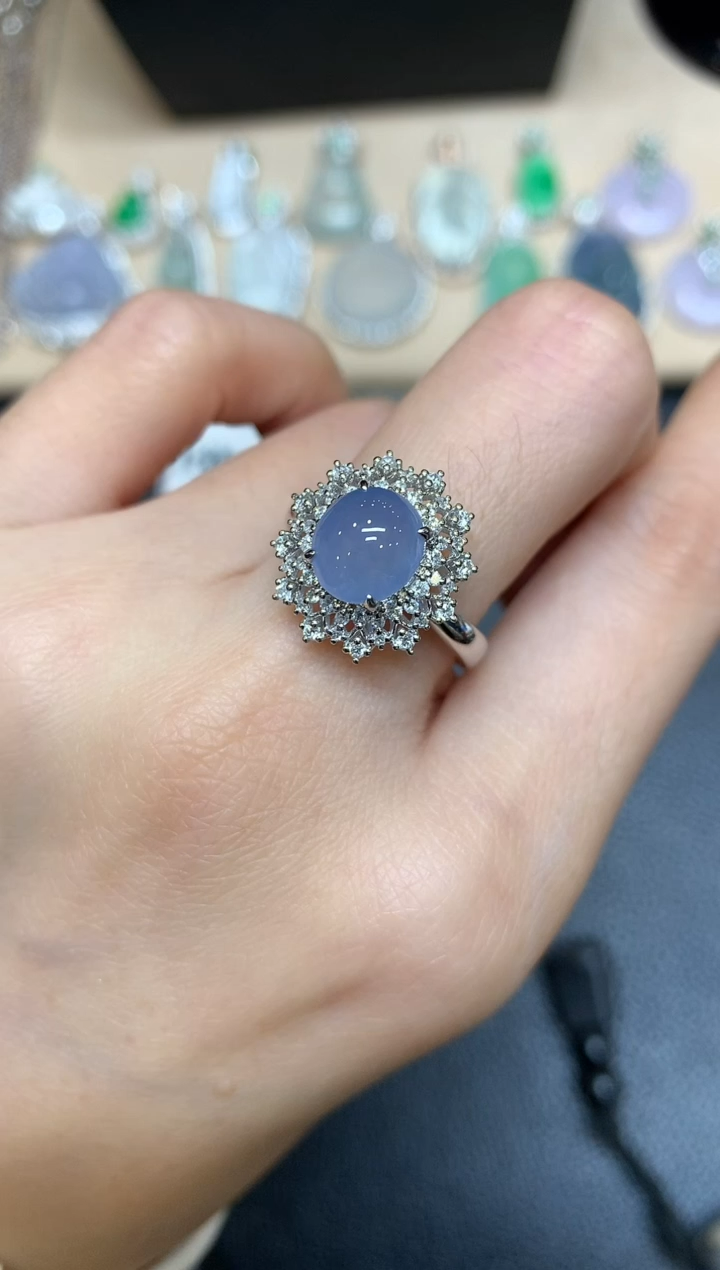 【闪购商品】翡翠戒指18K金镶嵌【无服务费