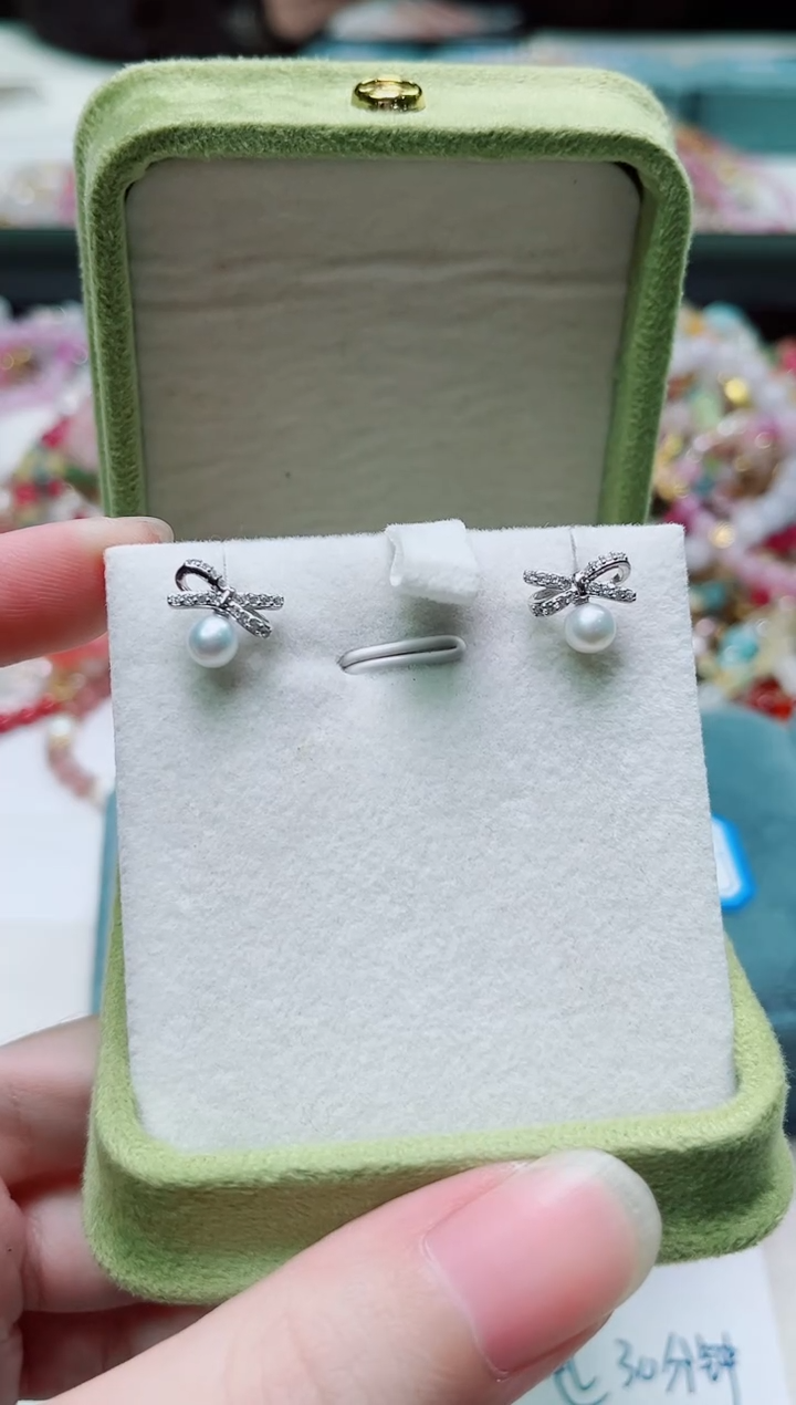 银S925镶嵌其他淡水珍珠多样性发一2725