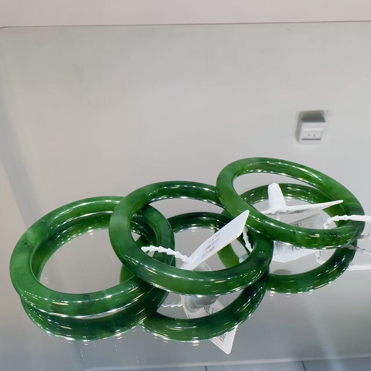 硕夏天然和田玉碧玉手镯多样性发其一SX01151