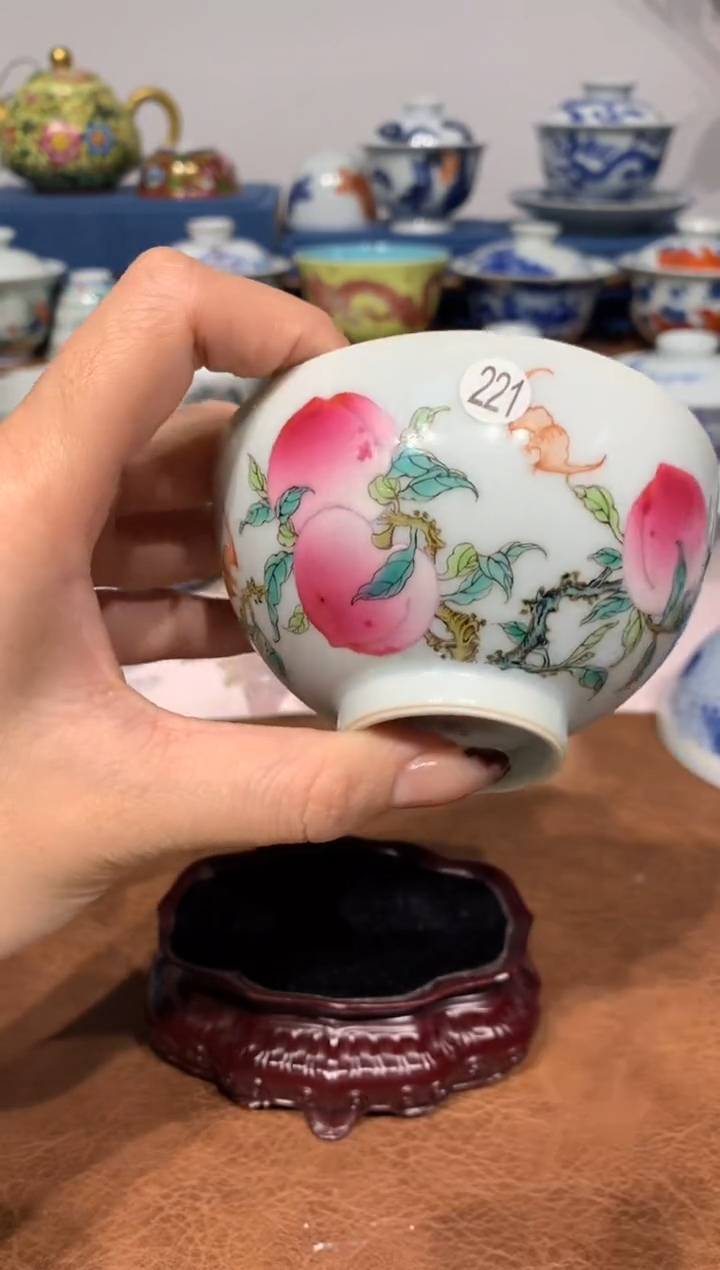 【闪购商品】摆件221桃子单杯微瑕发发发发发发