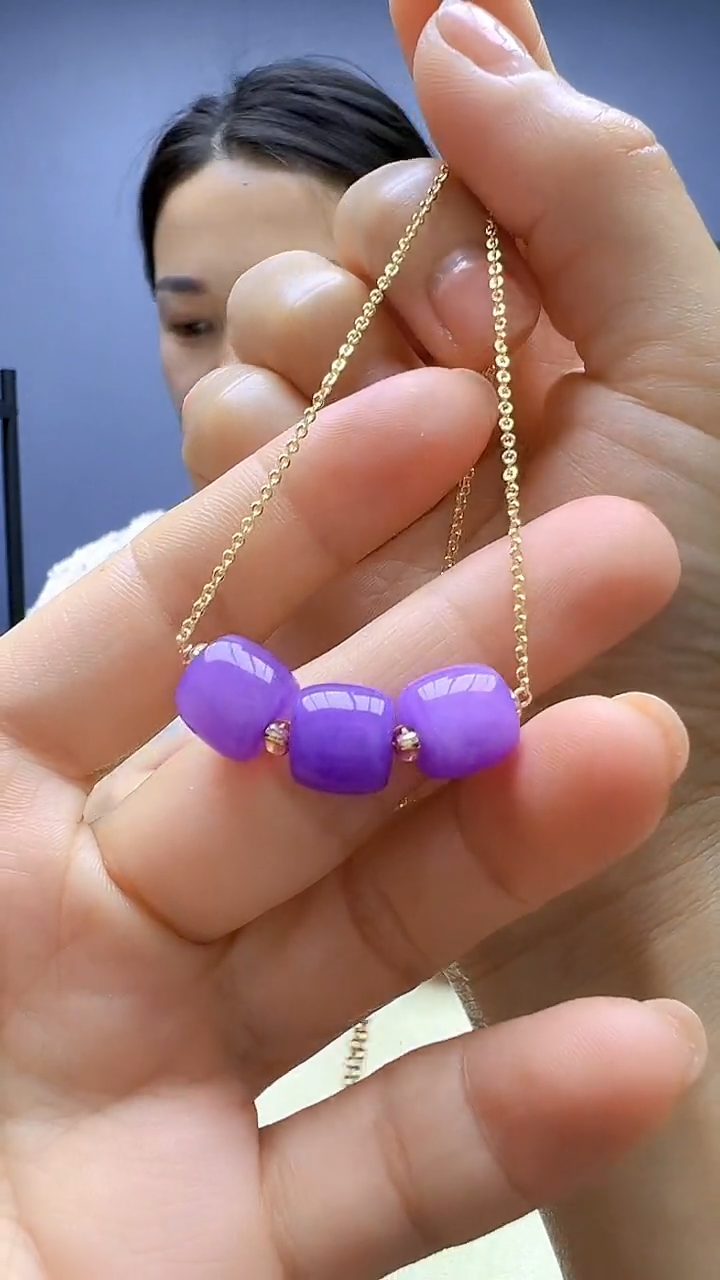 静柏diy严选颈饰微笑项链
