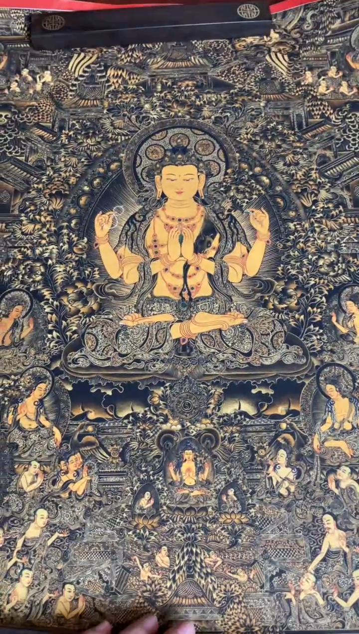 卷轴画手绘唐卡140