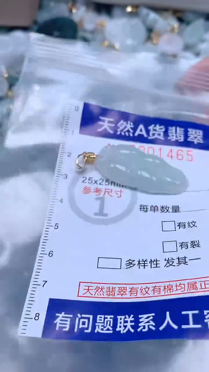 翡翠未镶嵌吊坠(不含链)1